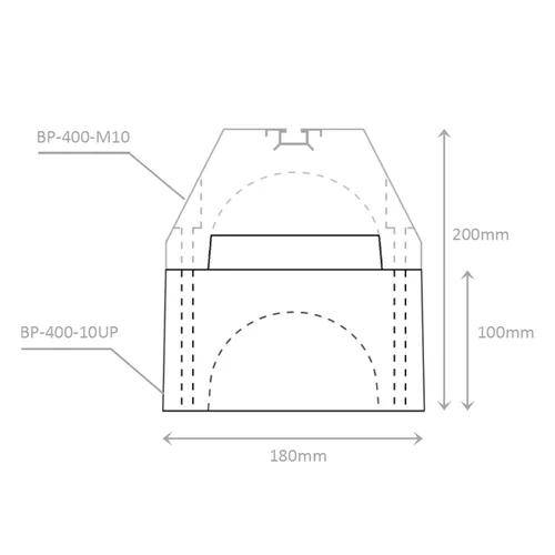 BP-400-10UP<br> - Riser for BP-400-M10 anti-vibration base - photo 3