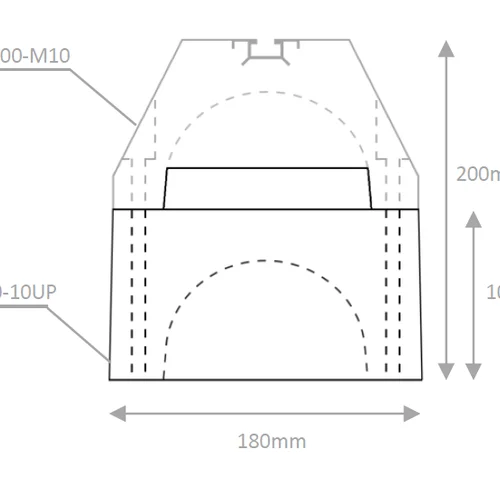 BP-600-10UP<br> - Riser for BP-600-M10 anti-vibration base - photo 3