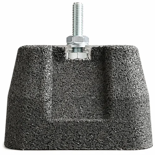 BP-1212-M10<br> - Rubber mounting pads 12×12cm with mounting rail - photo 2