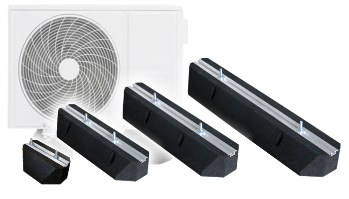 Rubber bases for air conditioners