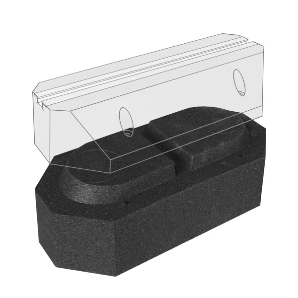 BP-400-10UP<br> - Riser for BP-400-M10 anti-vibration base